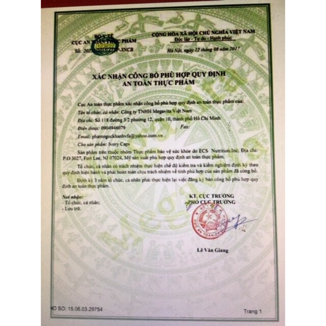 Ivory trắng da, giảm nám, tàn nhang Ivory Caps | BigBuy360 - bigbuy360.vn