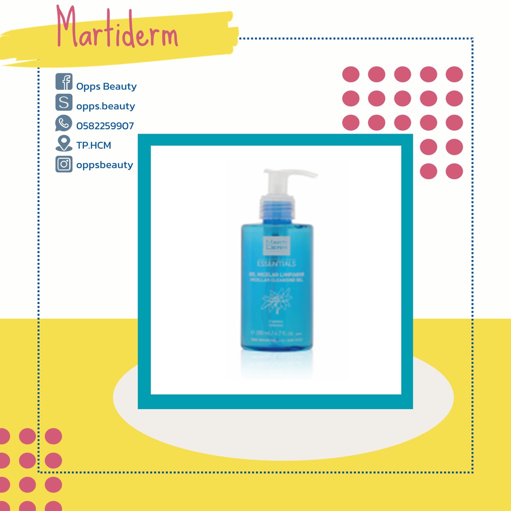 [MARTIDERM] Sữa rửa mặt cho da hỗn hợp đến da dầu MARTIDERM MICELLAR CLEANSING GEL