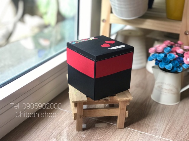 Hộp quà dán ảnh - size 10cm | BigBuy360 - bigbuy360.vn
