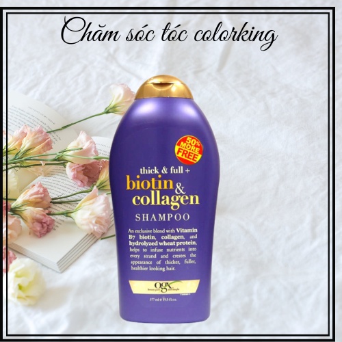 Dầu Gội OGX Thick & Full Biotin & Collagen Shampoo