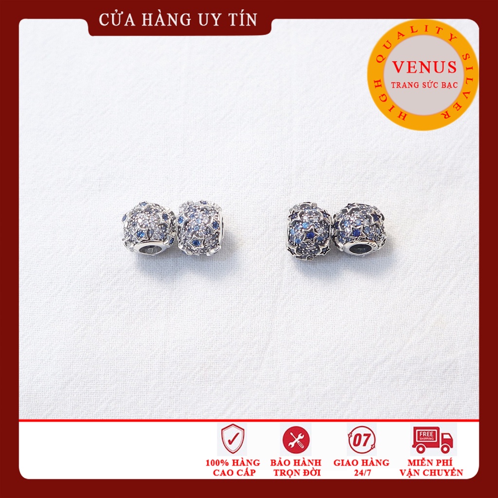 Charm cầu sao xanh- Bạc 925 cao cấp- Trang sức bạc Venus