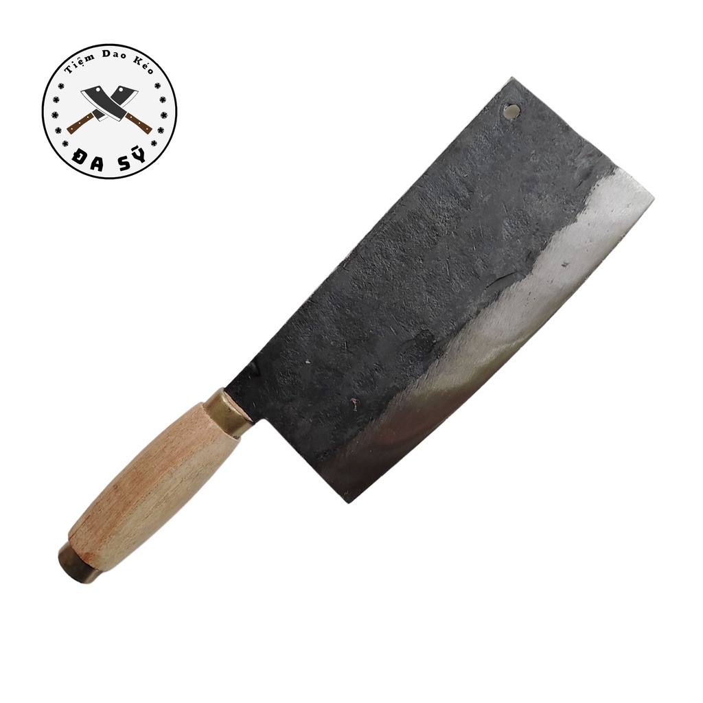Dao Chặt Xương Nhíp Xe, Chặt Thịt, Chặt Gà, Dao Rèn Từ Thép Nhíp Xe Siêu Bền, Cán Gỗ Chắc Chắn - D17