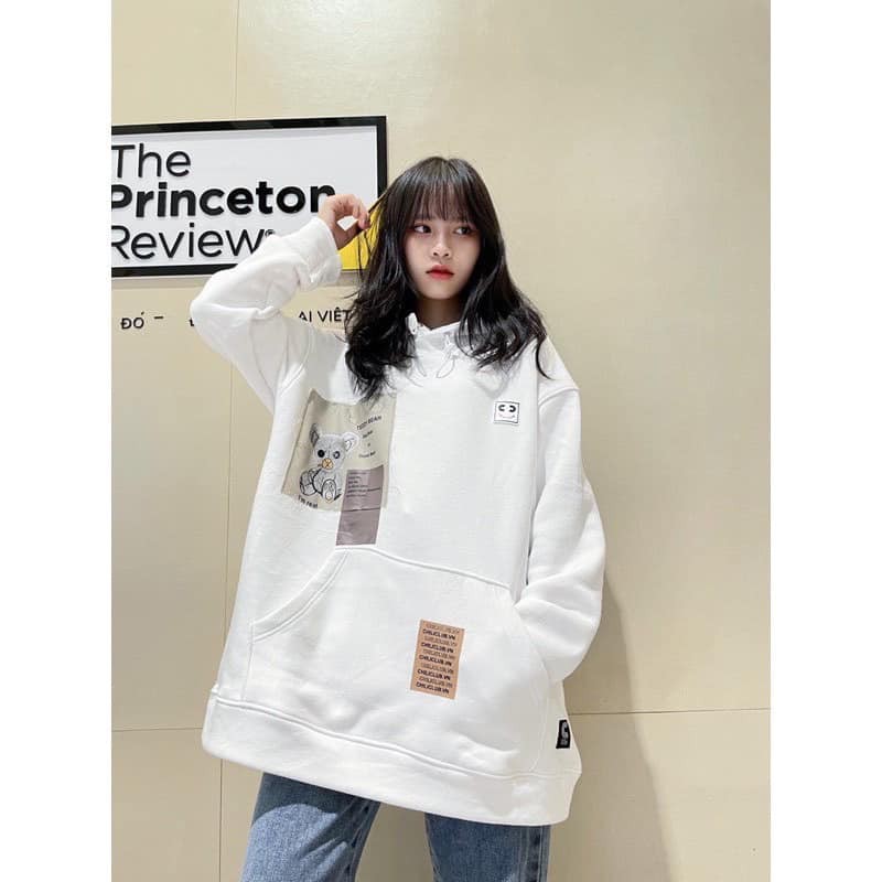 [SALE SỐC] Á o Hoodie Tay Dài Nam Nữ Phong Cách Hàn Quốc -Áo Hoodie Form Rộng Gấu CHU Siêu Hot