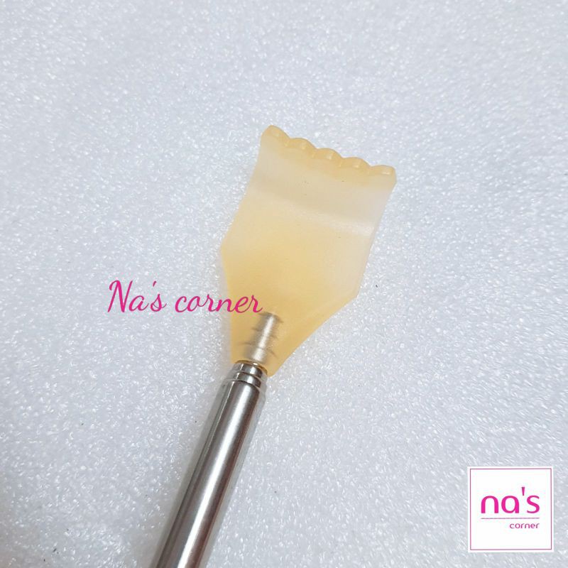 Cây gãi lưng inox bàn tay gãi ngứa có tăng giảm điều chỉnh độ dài có móc treo tiện dụng bền tốt