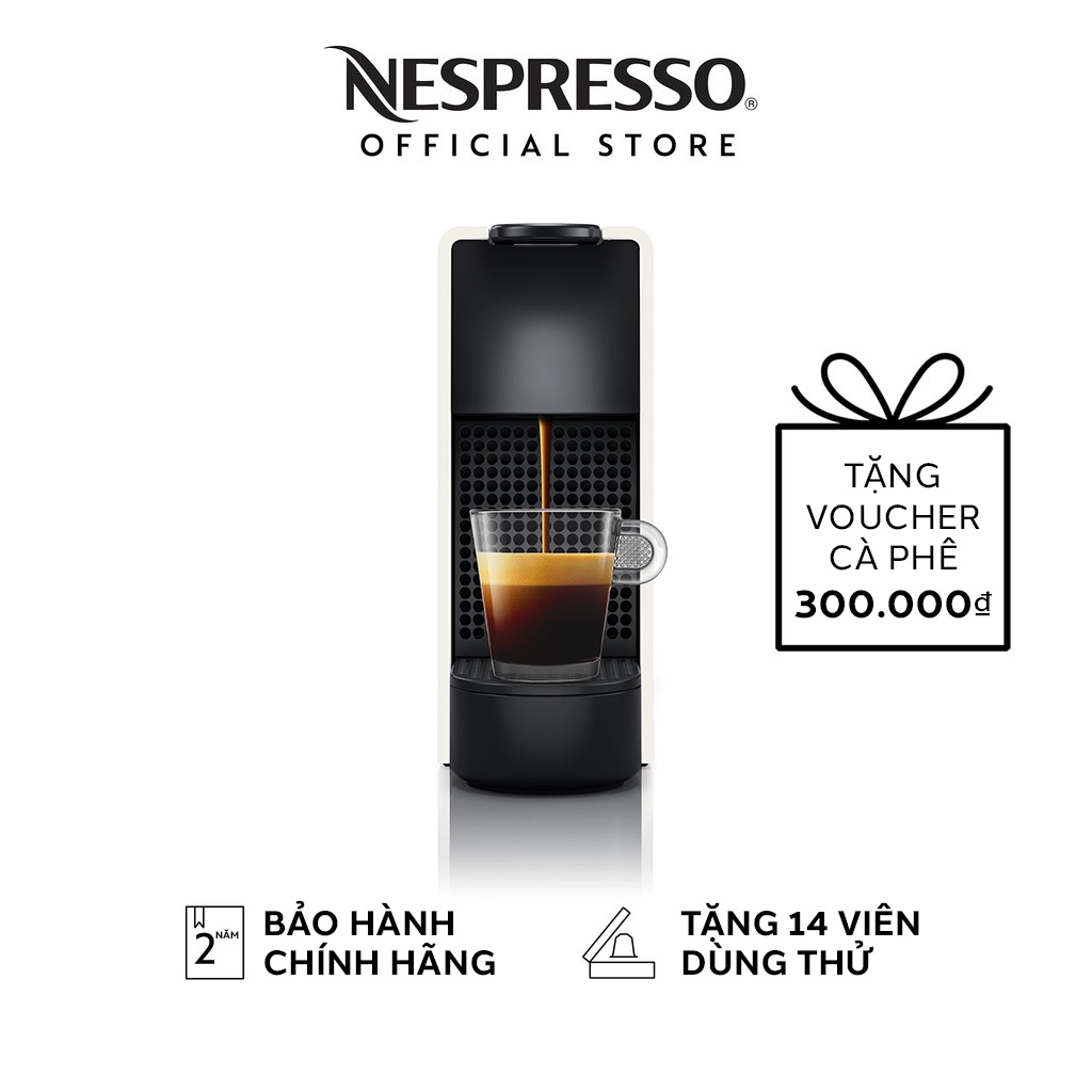 [Mã ELHADEV giảm 4% đơn 300K] Máy pha cà phê Nespresso Essenza Mini Trắng