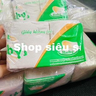 GIẤY VỆ SINH RUBY XANH ( 10 cuồn/ bịch )