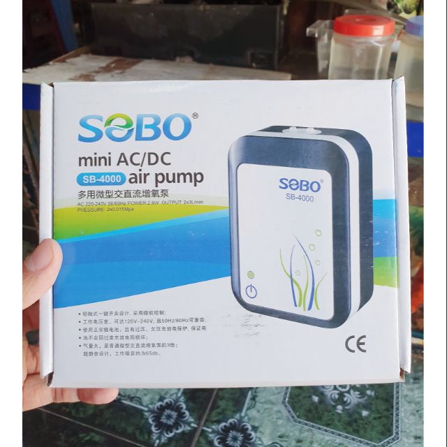 MÁY SỦI OXY TÍCH NĂNG LƯỢNG MẤT ĐIỆN TỰ CHUYỆN CHẾ ĐỘ PIN DỰ TRỮ SOBO SB 4000 TẶNG KÈM DÂY VÀ SỦI OXY