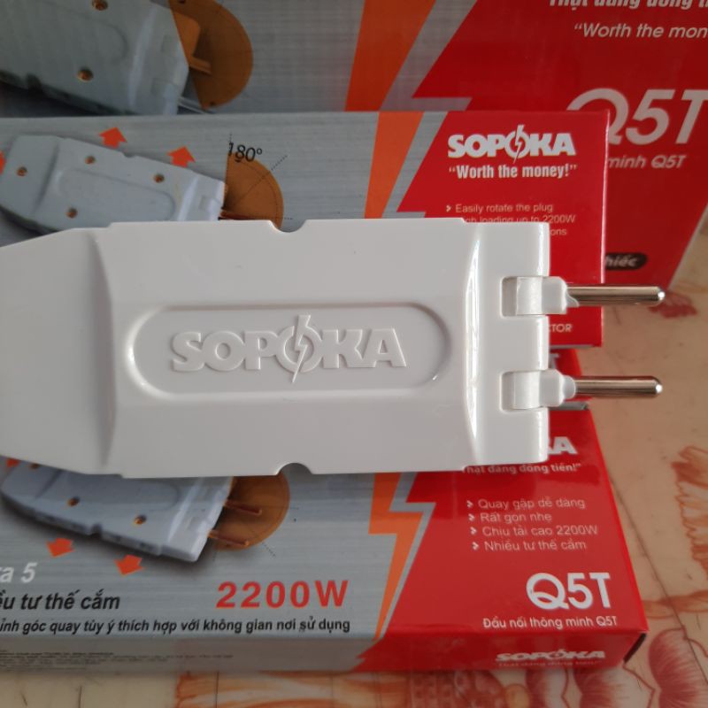 Đầu Chia 5 Siêu Gọn Sopoka ( 1 ra 5 công suất 2200w )