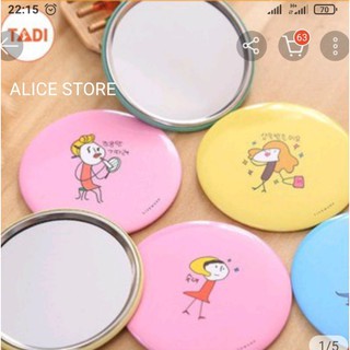 Gương mini cầm tay bỏ túi
