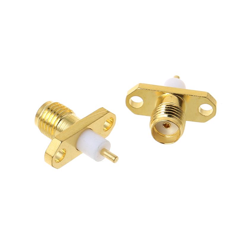 Set 10 Đầu Nối SMA Cái 2 Lỗ PTFE RF Chuyên Dụng