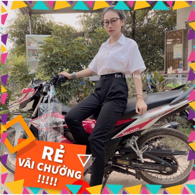 Áo sơ mi [ FREE SHIP] áo sơ mi trắng đi học