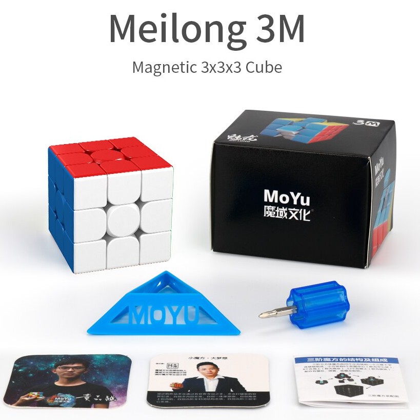 [Mã LIFEXANH03 giảm 10% đơn 500K] [Mã LIFE0503TOYS giảm 10% đơn 0Đ] Rubik 3x3 MoYu MFJS Meilong 3x3x3 M Có Nam Châm