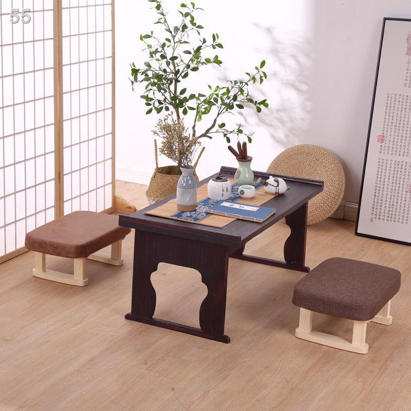 Zz Bệ bước chân Ghế sofa bằng gỗ rắn chắc đôn vải Thấp Văn phòng khách Net Màu đỏ dành cho người lớn đẩu