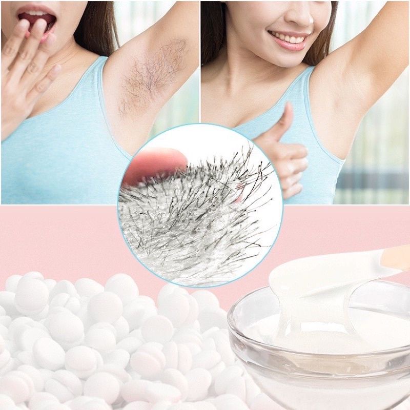 Sáp Wax Lông Hương Sữa Dừa Không Chứa Nhựa Thông MILA Bịch 100g- Siêu Bám Lông Dùng Cho Da Nhạy Cảm .Mua Sáp Tặng 2 Que