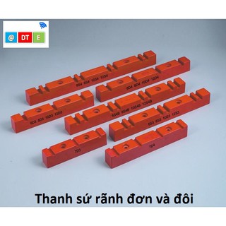 Thanh Sứ Đỡ Cách Điện CL Có Rãnh Đơn Và Đôi Dùng Trong Tủ Điện, Giá cho 2 thanh