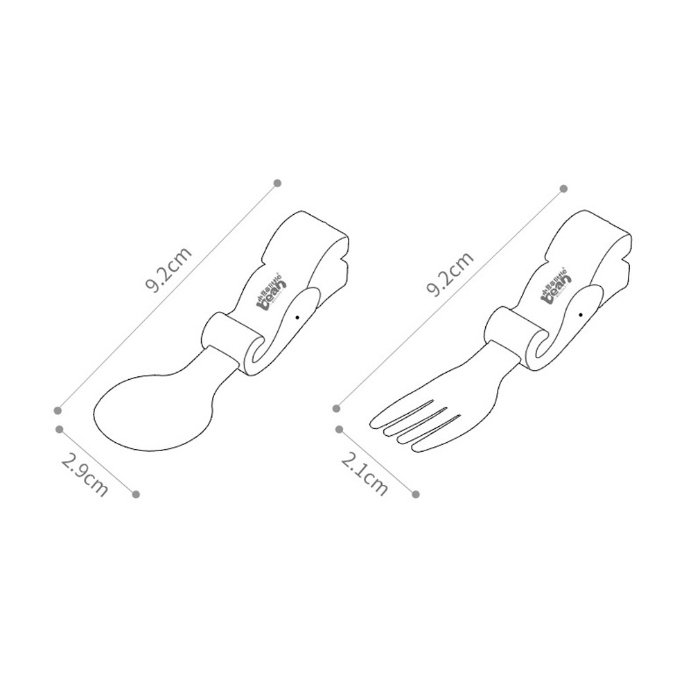 Bộ 2 Dụng Cụ Ăn Uống Bằng Silicon Cấp Thực Phẩm Nhiều Màu Dễ Thương Cho Bé