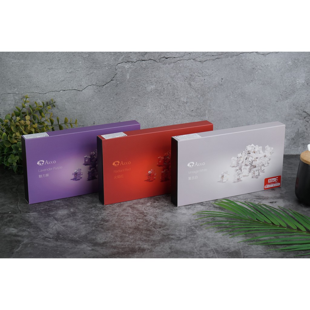 Bộ switch dành cho bàn phím cơ AKKO CS switch – Vintage White (45 switch) Hàng chính hãng