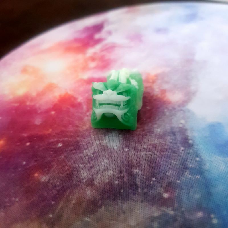 [Sẵn hàng] Keycap OEM profile R4 Clone Resin Shishi keycap/Nút bàn phím hình con lân