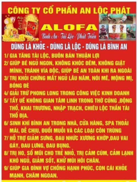 Bột thảo dược phong thủy Alofa