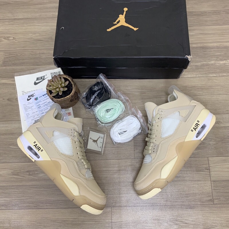 [ GIÁ HUỶ DIỆT ] Giày thể thao nam nữ Jordan 4 off white