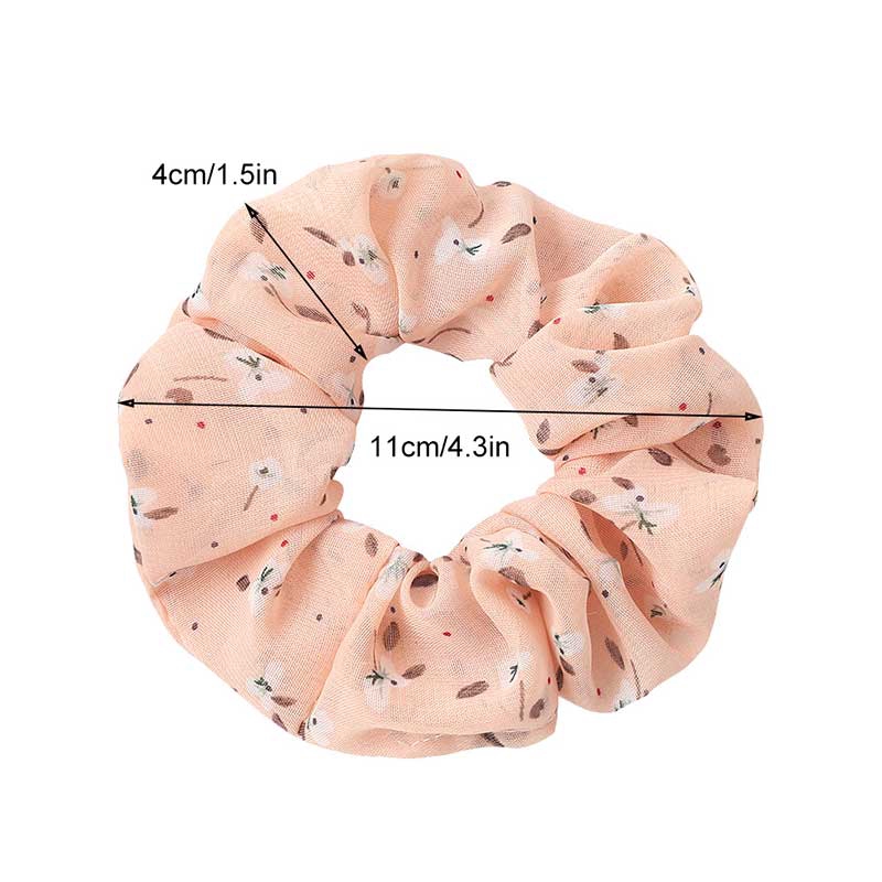 Dây Buộc Tóc Vải Chiffon Họa Tiết Da Báo Thời Trang Cho Nữ