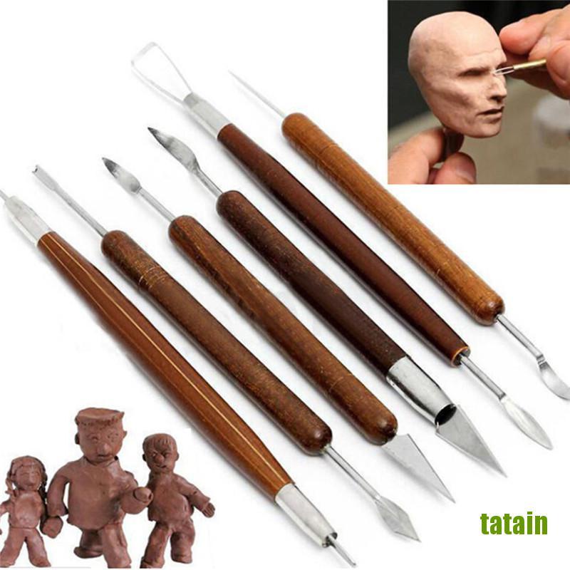 6 Dụng cụ điêu khắc đồ gốm đất sét polymer tự làm chuyên dụng