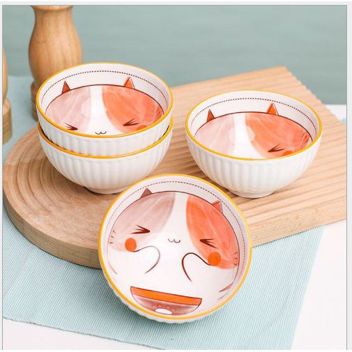 Bát Ăn Cơm Sứ Dễ Thường Hình Thú Cute Đáng Yêu, Bát Ăn Cơm Đẹp -Shop Mẹ Khoai