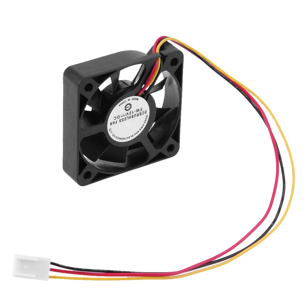 1/2 quạt tản nhiệt làm mát CPU 3 chấu DC 12V kích thước 50 x 50 x 10mm tiện dụng cho máy tính PC