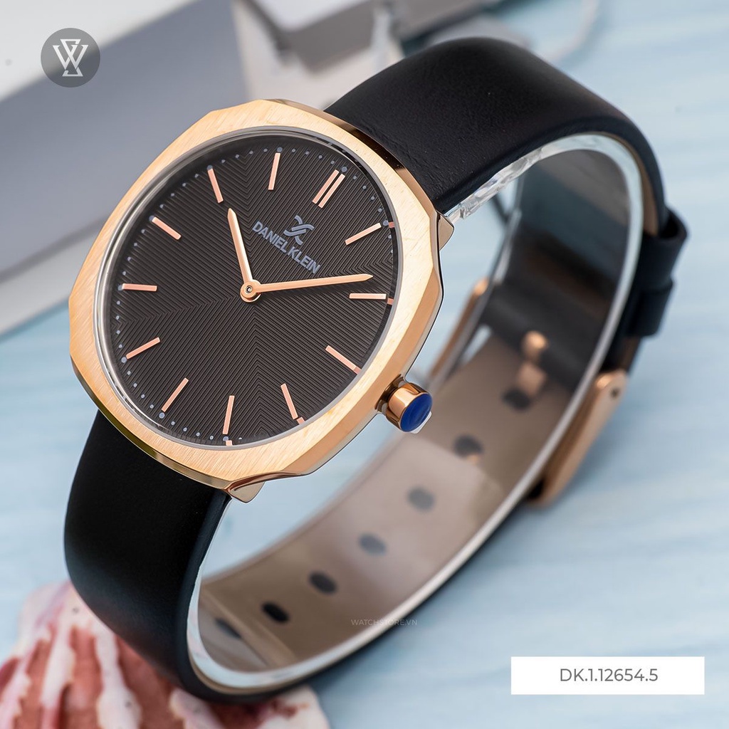 Đồng Hồ Quartz Nữ Daniel Klein WATCHSTORE DK.1.12654.5 Mặt Kính Khoáng 34mm, Dây Da, Vỏ Thép Không Gỉ