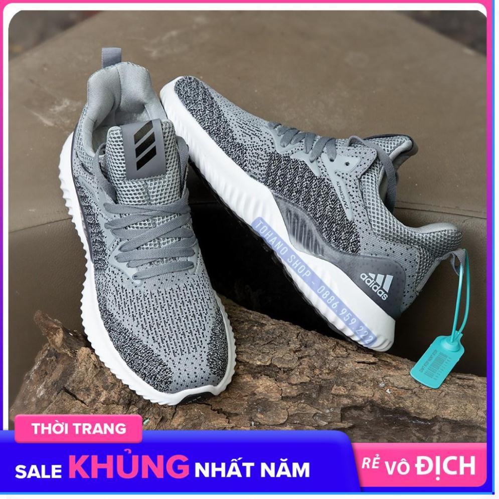 (Flat Sale) Giày Thể Thao Nam Alpha F28 Màu Ghi Xám