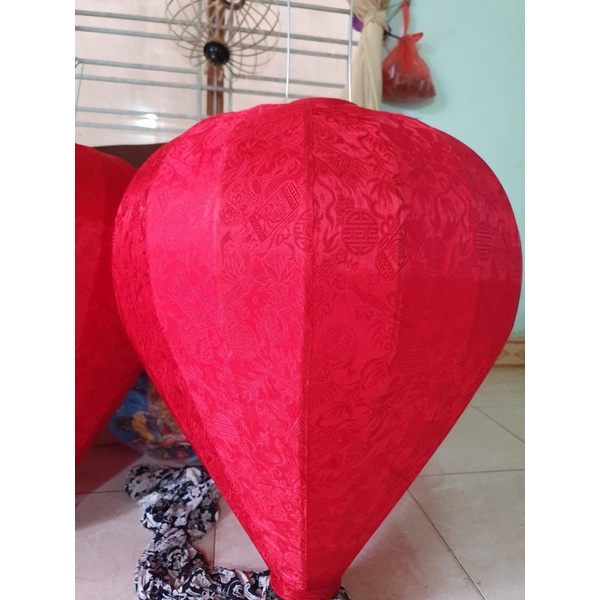 Đèn lồng hội an lụa size lớn trang trí nhà cửa treo tết