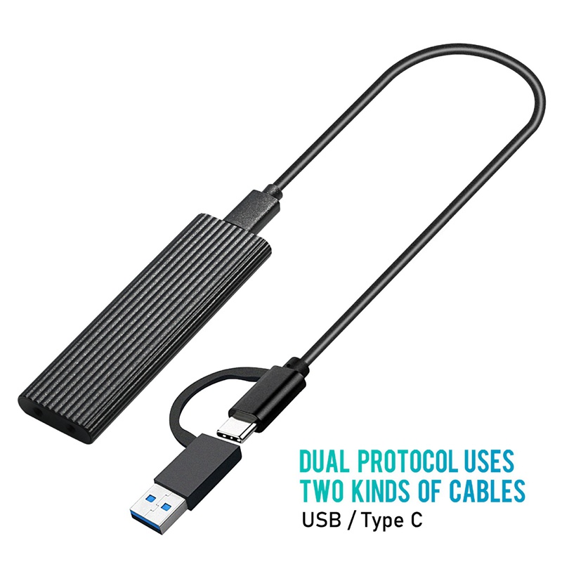 Đầu đọc thẻ nhớ USB C sang M.2 SSD 10Gbps SUPORT SATA&NV ME PROTOCOL Fit cho (B Key/BM + chìa khóa SMD | BigBuy360 - bigbuy360.vn