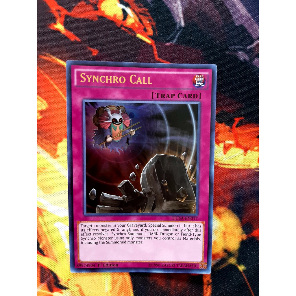 THẺ BÀI YUGIOH -TRAP-Synchro Call - DUSA-EN017 - Ultra Rare 1st