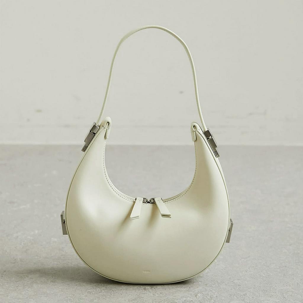 Túi da thật dáng cong bán nguyệt - TONI