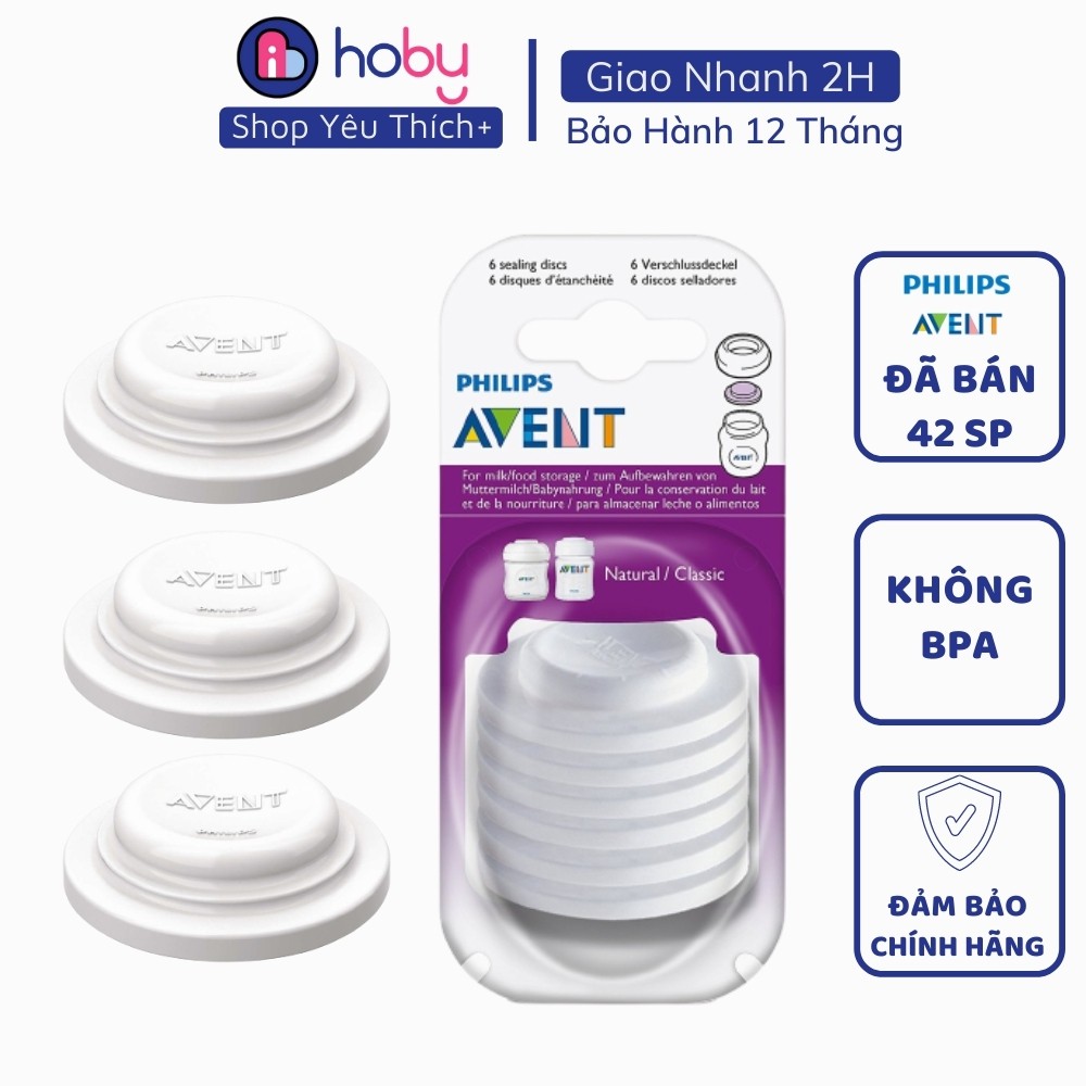 Nắp chặn cho bình sữa Philips Avent Natural chính hãng - Nắp đậy bình sữa chống tràn an toàn cho bé không BPA [HOBY]