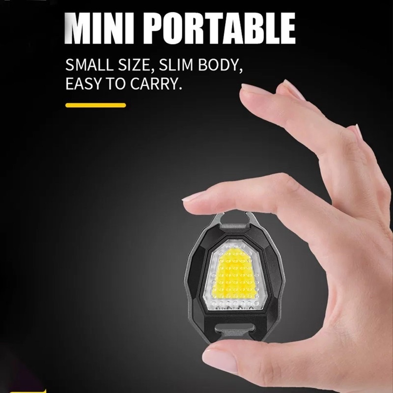 ĐÈN MÓC KHOÁ ĐA NĂNG 5 IN 1 MẪU MỚI KÈM SẠC USB TIỆN DỤNG.AL