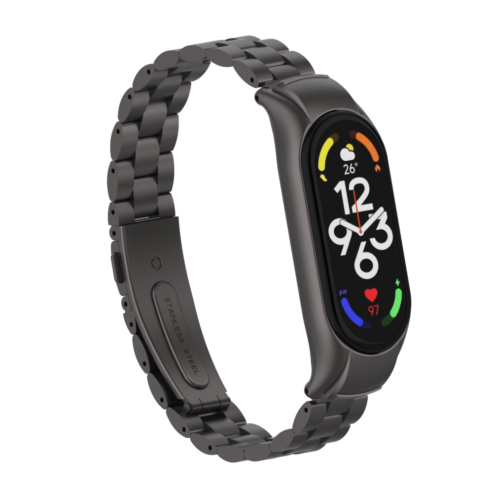 Dây Đeo Inox Cho Đồng Hồ Thông Minh Xiaomi Mi band 7 Mi band 3 / 4 / 5 / 6