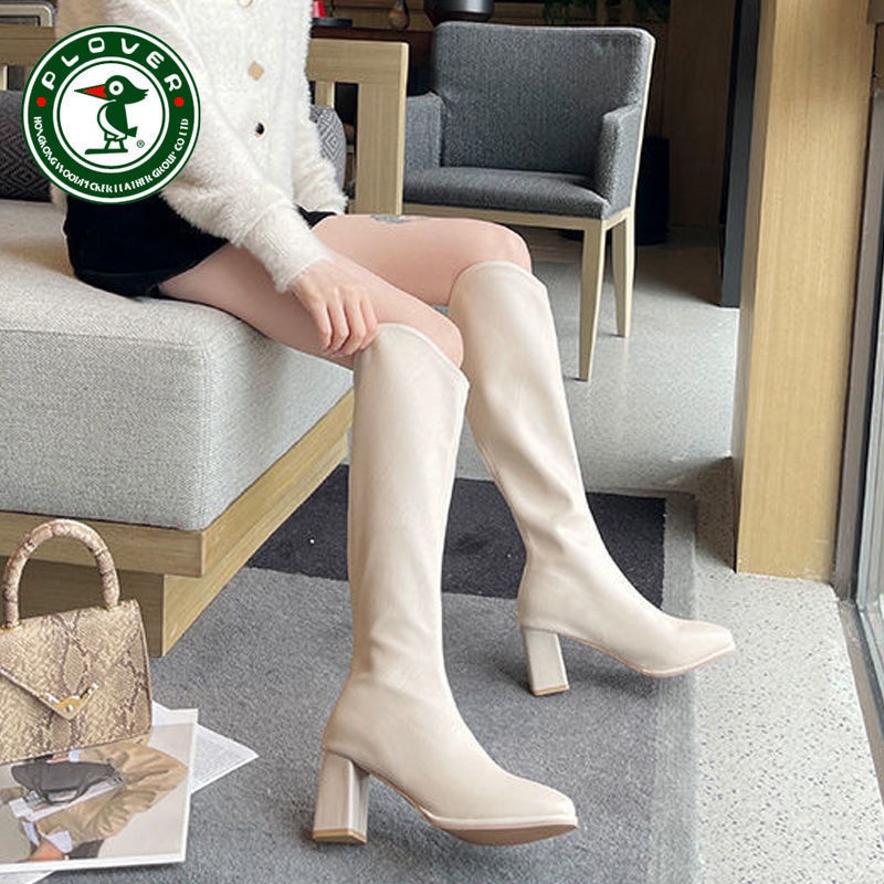 Giày bốt cổ cao đến đầu gối thiết kế mới cá tính thời trang dành cho nữ