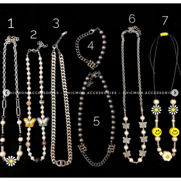 VÒNG TAY/ LẮC TAY HẠT NGỌC MIX XÍCH HIP HOP