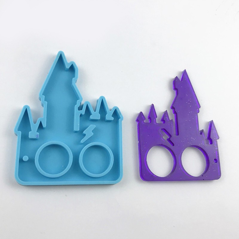 Khuôn Silicon Làm Mặt Dây Chuyền Hình Lâu Đài Đáng Yêu