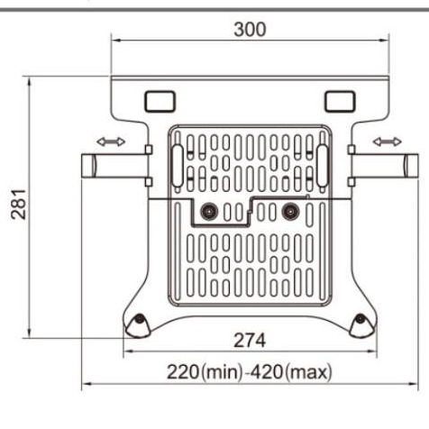 Giá Đỡ Kẹp Laptop - Macbook - Máy Tính Bảng - Ipad XY360 / FP2 10 - 15.6 - 17 Inch - Tương Thích Với Giá Đỡ Màn Hình