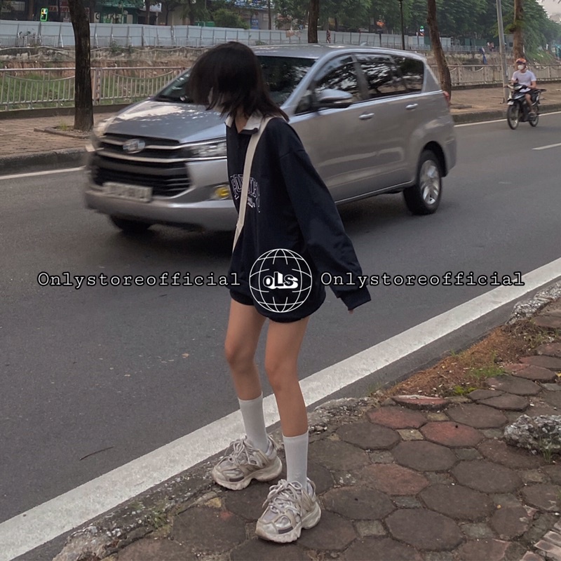 Hoodie zipper nỉ da cá xanh than &quot;foruyfs&quot; và quần đùi đen, nhận hàng có vấn đề liên hệ shop trước khi đánh giá