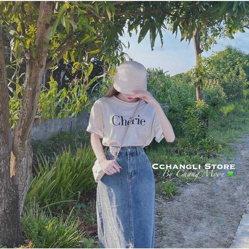 CHÂN VÁY JEANS XẺ TÀ