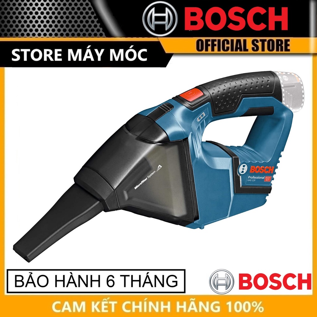 MÁY HÚT BỤI DÙNG PIN 12V 45BAR BOSCH GAS 12 V-LI-HÀNG CHÍNH HÃNG