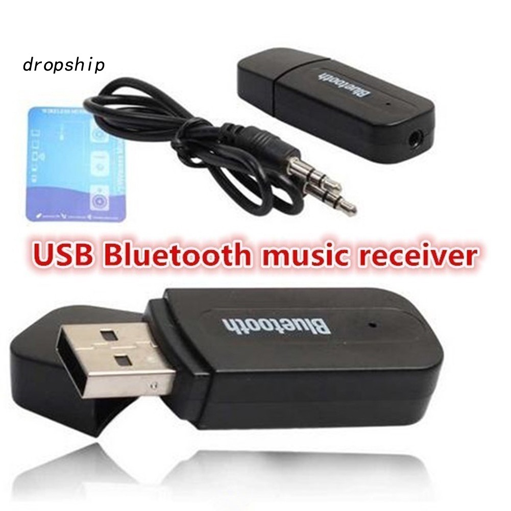 USB nhận tín hiệu bluetooth kết nối âm thanh DP 3.5mm AUX cho dàn loa xe hơi/máy tính