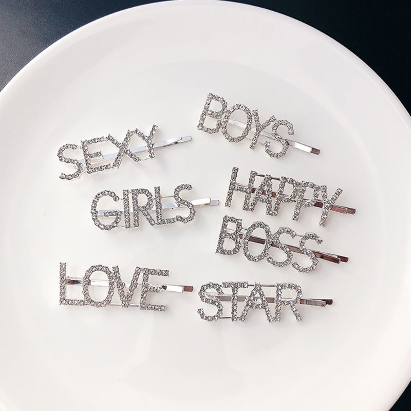 Set 8 Kẹp Tóc Kim Loại Thời Trang Cho Nữ