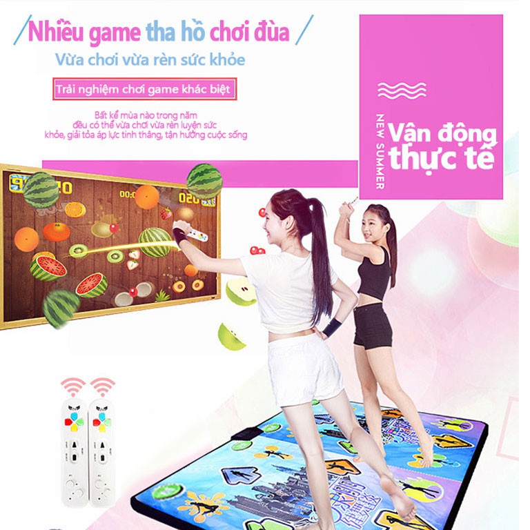 OT516W OT516LThảm nhảy audition tại nhà, tập nhảy,  chơi game nhảy có dây, kết nối máy tính TV có tay cầm có dây