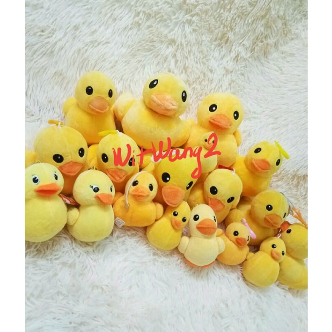 Móc khóa gấu bông con vịt vàng