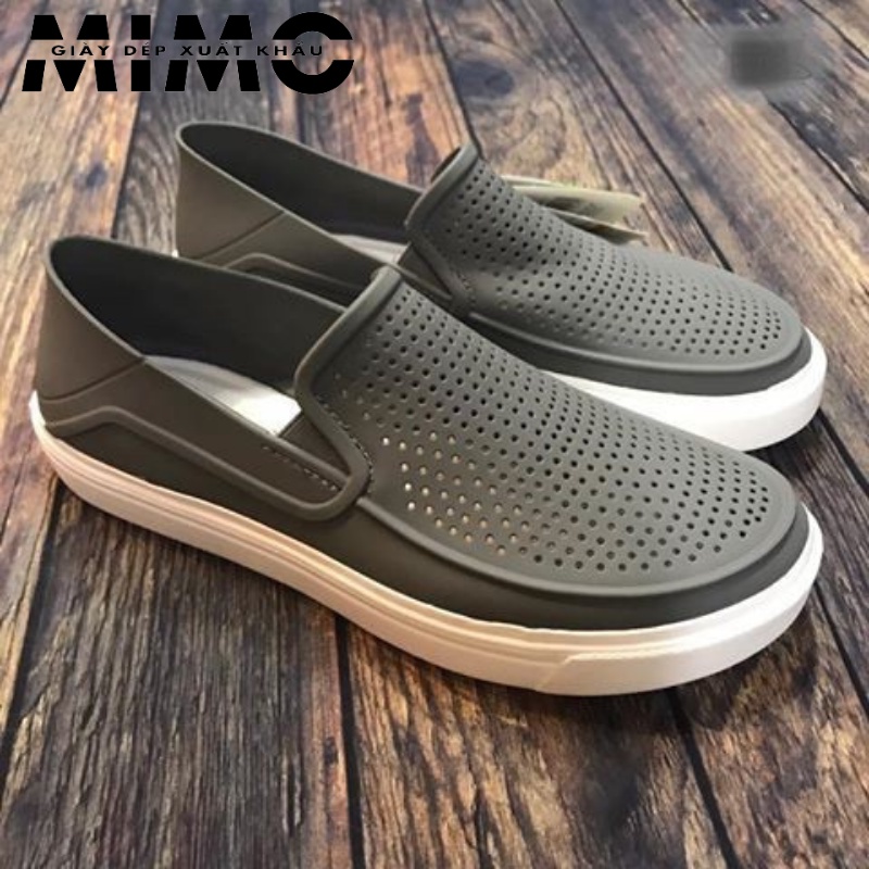 [Hàng xuất] Giày Slip on Citilane Roka, giày nhựa đi mưa siêu nhẹ êm, bền đẹp cho nam