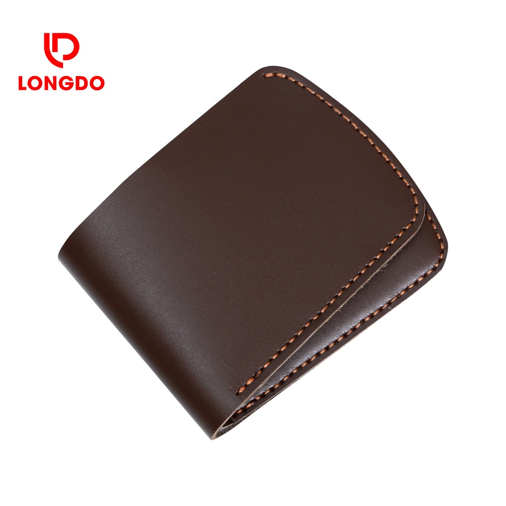 Ví da nam đẹp - Cam kết 100% da bò thật - Bảo hành 5 năm - Thương hiệu uy tín Longdo Leather - B04